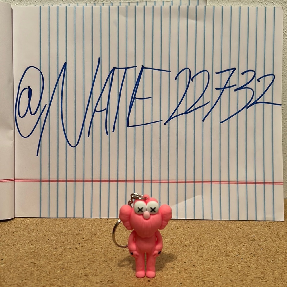 Elmo X Kaws Keychain